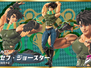 「ジョジョ」の象徴的ポーズと力強い筋肉を両立！「ジョセフ・ジョースター」がアクションフィギュア化ーワイヤー入りマフラーで流れるような動きを演出 画像
