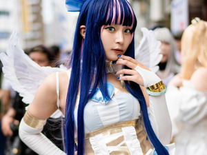 【コスプレ】アニメ「パンスト」のストッキングが激カワ！絶対領域が眩しいラブリーエンジェルな関西美女はお好き？【写真10枚】 画像