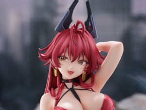 セクシーな膝立ちポーズ…！『勝利の女神：NIKKE』より「レッドフード」がナンセンスレッド衣装でぬーストフィギュア化 画像