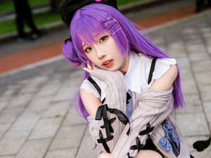 【コスプレ】香港美女の「ホロライブ」常闇トワがあざと可愛い！ミニスカートから覗ける美脚とルーズソックスにやられてしまう【写真9枚】 画像