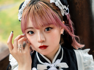 【コスプレ】中華風パンダメイド女子が激カワ！ミニスカートとニーハイが生み出す絶対領域も見逃せない【写真9枚】 画像