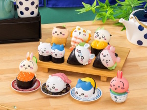 中トロの乗ったちいかわ、いくら軍艦に包まれたうさぎ…人気シリーズ「ちいかわ寿司」の新作フィギュアコレクションが可愛すぎる！ 画像