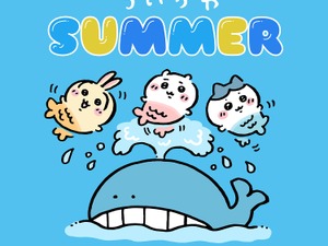 “暑いよ最近…”「ちいかわ」新デザイン「2025 SUMMER」がゆるくて可愛い！涼しげなクリアガラスマグカップを限定アイテムとして用意 画像