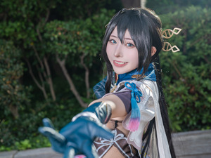 【コスプレ】スラリとした美脚とおへそがセクシーかつ優美！『崩スタ』ルアン・メェイのたおやかな雰囲気を再現する美女レイヤー【写真9枚】 画像