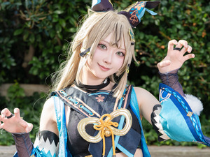 【コスプレ】へそ出し×美脚が魅せる健康的な美！『原神』綺良々の笑顔が最高に元気になれる【写真10枚】 画像