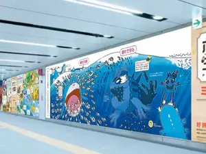 渋谷駅でポケモンの生態を学べる…!? 「ポケモン生態図鑑 マチカドミュージアムinシブヤ」8月3日まで掲出―ポケモンの体温や群れ、なわばりが解説の特大パノラマ 画像