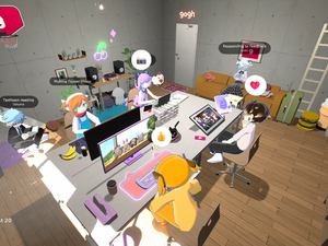 作業集中アプリ『gogh』Steam版マルチプレイのオープンβ、本日8月25日より開始！他ユーザーの部屋に集まれる新機能をいち早く体験 画像
