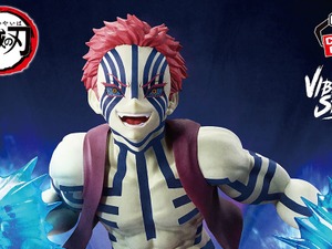 「鬼滅の刃」破壊殺・乱式を繰り出す「猗窩座」がプライズフィギュアに！躍動感満載のポージング、両手はエフェクト付き 画像