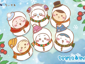 ちいかわたちが“ゆきだるま”になっちゃった！雪にくるまれてまん丸な姿が可愛い「新作エニマイくじ」セブン-イレブンで発売決定 画像