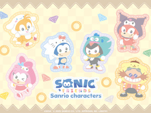 ハローキティとソニックの可愛いぬいぐるみ！「SONIC & FRIENDS」×サンリオコラボ商品が11月7日発売―シャドウ×ハンギョドンのイラストもお披露目 画像