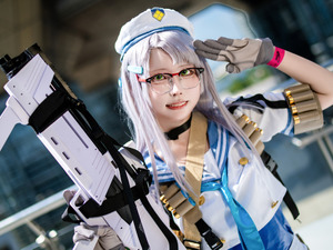 【コスプレ】『NIKKE』ネオンがフレッシュさ全開！公式ブースに立ちたい美少女の夢は叶うのか【コミケ106】 画像