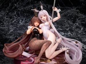 バニーガール姿がセクシー！『勝利の女神：NIKKE』より“ノワール＆ブラン”がイベント「Bunny X 777」メインビジュアルをモチーフに立体化 画像