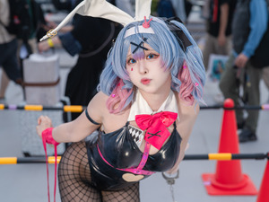 【コスプレ】ミクさんの可愛さは万国共通！韓国の人気レイヤーによるキュートな表情×網タイツが似合うラビットホールミク【写真10枚】 画像