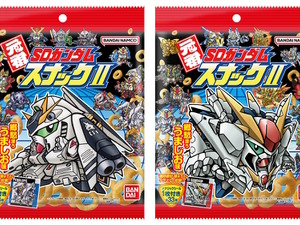 昔懐かしい「元祖SDガンダム」シール付きスナックに第2弾！「νガンダムHWS」や「サイサリス」まで全33種―描き下ろしの「ペーネロペー」らも収録 画像