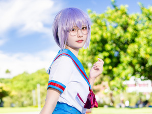 【コスプレ】眼鏡×制服美女は台湾でも人気でした！「涼宮ハルヒ」長門有希の儚げな表情にグッとする【写真7枚】 画像