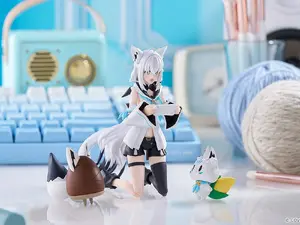 ホロライブ・ 白上フブキのアクションフィギュア「figma」が予約受付中！オプションパーツにキャラクター「すこん部」「おるやんけ」付属 画像