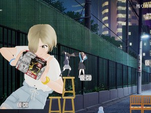アニメ「ガルクラ」カオスな2DACT『桃香（を）ワッショイ』Steamでリリース―降り注ぐビール缶を避け泥酔者をソファーにシュート 画像