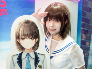【コスプレ】めちゃキュートな下級生カノジョがお出迎え！セーラー服の博多美人と“いちゃいちゃ”できる『制服カノジョ3』ブースレポ【TGS2025】 画像