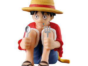 ワンピ飯を待つルフィたち！「まちぼうけ」ガシャポンに「ワンピース」が初登場ーキャラクターらしさが表れたポージングのフィギュア全4種 画像