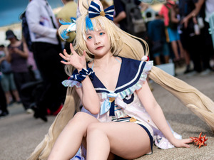 【コスプレ】ムッチムチな太ももと愛らしい表情にグッときた！インドネシア美女による「サバ・サメコ」の夏衣装がキュートすぎる【写真8枚】 画像