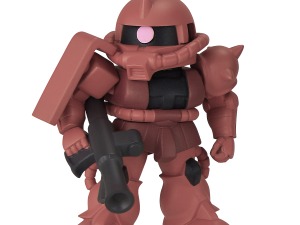 シャア専用ザクIIが率いるザク部隊！「機動戦士ガンダム」ガシャポンフィギュア「ならぶんです。」全5種が、オンラインにて展開 画像
