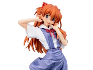 表情とポーズが可愛い制服「アスカ」！「エヴァンゲリオン」より5つのプライズフィギュアが順次展開 画像