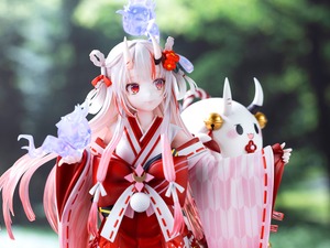 ホロライブ・百鬼あやめの巫女衣装Ver.フィギュアが予約受付開始！趣のある台座に、ぽよ余まで立体化し雰囲気満点 画像