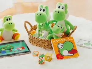 お子さま向け「マイマリオ」に“ヨッシー”が登場！アプリ『かおヨッシー』や、うたっておしゃべりするぬいぐるみなど展開 画像