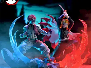 劇場版「鬼滅の刃」無限列車編の死闘が蘇る！エフェクト付き煉獄杏寿郎、猗窩座のプライズフィギュアが再登場 画像