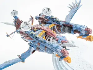 「シン・エヴァンゲリオン劇場版」より「AAAヴンダー」が堂々プラモ化！全長約509mmの大迫力、肋骨のような構造体まで見事に表現 画像