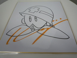 ロックマンの生みの親である稲船敬二さんが描いた色紙