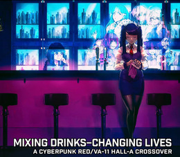 一日を変え、一生を変えるセッションを！TRPG「サイバーパンクRED」に『VA-11 Hall-A』コラボ拡張が登場、あのキャラたちがナイトシティに