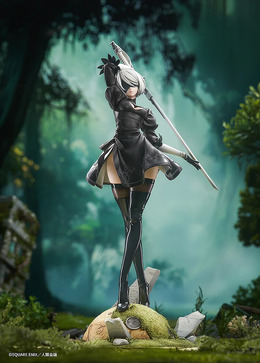衣装から太ももがチラリ！「ニーアオートマタ」より「2B（ヨルハ二号B型）」が優雅な戦闘ポーズで立体化