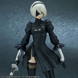 放熱スカートを外すと太ももが露に！『ニーア オートマタ』より「2B」フィギュアDX版が再受注開始ー差し替えパーツで多彩なディスプレイを楽しめる