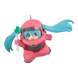 シャアザクぐるみ着た「初音ミク」が反則級の可愛さ！「45周年ガンダム」コラボイラストがガシャポンでフィギュア化