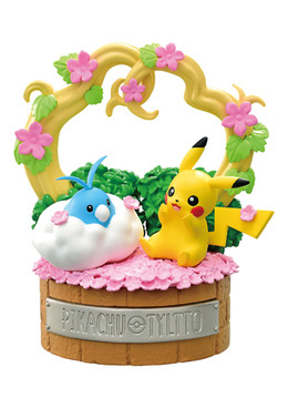 森の中で過ごすピカチュウ＆チルットたちに癒される…『ポケモン』フィギュアに、きのみを頬張るホシガリス＆パチリスなど全6種