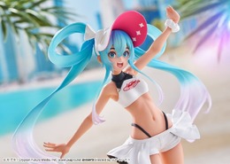 健康的な日焼け姿の「初音ミク」！「レーシングミク2024」公式イラストのフィギュアが8月上旬よりアミューズメント施設にて展開
