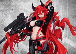 鍛え抜かれた腹筋に注目…！『勝利の女神：NIKKE』より「レッドフード」が専用ライフル「ウルフスベイン」を携えて立体化