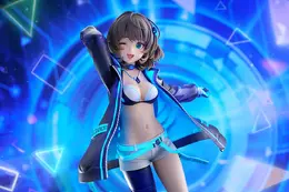 ジャケットの下には大胆なダンス衣装！『デレマス』より「高垣楓」1/7スケールフィギュアが予約受付開始ーブラックライトを当てることで青く発光