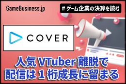 カバーは「ホロライブ」トレカ好調で物販の売上が2倍増、人気VTuber離脱で配信は1桁成長に留まる【ゲーム企業の決算を読む】