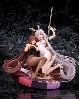 バニーガール姿がセクシー！『勝利の女神：NIKKE』より“ノワール＆ブラン”がイベント「Bunny X 777」ビジュで立体化