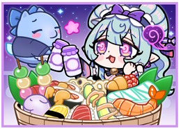 ※画像は大川ぶくぶ先生が手がける、「原神×スシロー」コラボのお祝いイラスト（大川ぶくぶ先生のXより引用）。