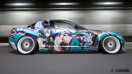 ホロライブ・輪堂千速の痛車が凄い！レースゲーム『首都高バトル』とコラボ、「マツダ RX-8」に乗りライバルとして現る