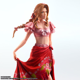 『FF7』パレオまとった水着エアリスが美しい…！可動するクラウドからティファまで、3人のフィギュアが予約受付中