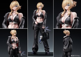 知的なスーツと肉体のギャップが美しい…『勝利の女神:NIKKE』より「グレイブ」がコスチューム“ビューティフル・ユー”姿で立体化