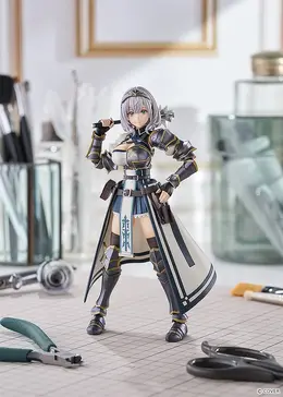 ホロライブ・白銀ノエルがフル可動プラモ化!素敵な笑顔パーツ、牛丼や団員さんなどオプションで様々なシチュエーションを表現