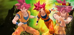 「ドラゴンボール超」より「超サイヤ人ゴッド孫悟空」アクションフィギュアが2バージョンで展開！3種の交換用表情パーツで様々なシーンを演出