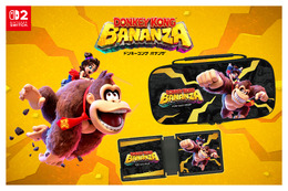 『ドンキーコング バナンザ』デザインのスイッチ2用アクセサリーが力強い!インパクト抜群なポーチ&カードケース