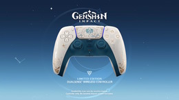 PS5純正コントローラー・DualSenseに『原神』コラボモデル登場！旅人のモチーフアイコンや、裏面にはパイモンも