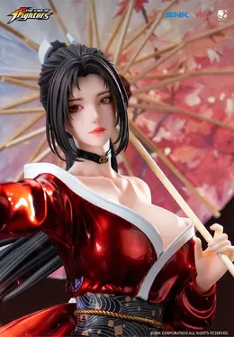 大きく開いた胸元がセクシー…！『KOF』より「不知火舞」が周年Ver. として1/4スケールフィギュア化、油紙傘により一味違うディスプレイに